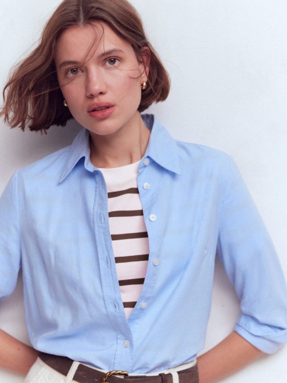 Boden oxford shirt sz 4 Petite